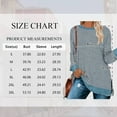 thumbnail image 2 of SWQZVT Shirts for Women Fall Long Sleeve Tops Fashion T Shrts Crew Neck Color Block Casual Tunic Tops Side Split Lightweight Pullover Sweatshirts Lightblue Size S, 2 of 8