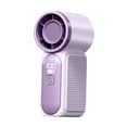 thumbnail image 1 of Ventilador portátil con potente pantalla LED, multifuncional, 100 velocidades ajustables para violeta, 1 of 9