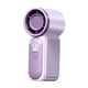 thumbnail image 1 of Ventilador de mano recargable, 18 horas de uso, 100 niveles de velocidad, ideal para exteriores violeta, 1 of 9