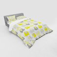 thumbnail image 3 of Ambesonne Cartoon Bedding Set 3 Pcs, s Set, Twin, Yellow Grey, 3 of 3