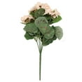 thumbnail image 3 of Bgsha 1 Bunch Artificial Geranium Red Pink Flowers Plant Artificial Flower Home Decor, 3 of 7