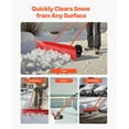 thumbnail image 5 of KFFKFF Snow Pusher Shovel with Wheels, 37.8 in Snowplow Shovel Featuring Adjustable Angled Blade & Handle, Sturdy Plastic Winter Tool, Convenient Snow Removal Solution for Driveways, 5 of 9