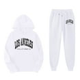 thumbnail image 4 of Girls Outfits Sets Casual Winter Trendy Printed Hooded Sweatshirt Sweatpants Sets Girls Fall Clothes, 4 of 4