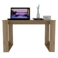 thumbnail image 3 of TUHOME Oviedo 120 Desk, Four Legs, Countertop Table, Light Oak, For Office, 3 of 5