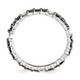 thumbnail image 2 of 925 Sterling Silver Black Diamond Stackable Ring Fancy White, 2 of 7