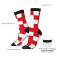 thumbnail image 2 of Yiaed Red Cross 1 Print Great elasticity Crew Socks Sports socks for Men and Women, 2 of 5