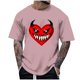 thumbnail image 1 of Blusas y camisas de manga corta y cuello redondo para hombre. Blusas/camisetas de manga corta con cuello redondo y estampado de Halloween para hombre. Blusa para hombre., 1 of 4