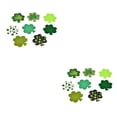 thumbnail image 1 of Bearachild St Patricks Day Stickers Green Lightweight Beautiful Shamrock Pray Shapes for the Coming of Luck Glitter Appearance Leaf Type2 NO2, 1 of 6