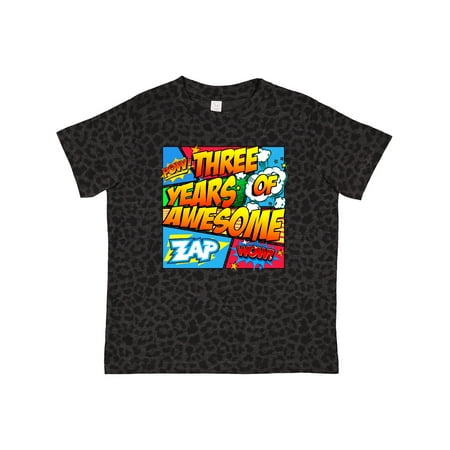 

Inktastic Three Years of Awesome Gift Toddler Boy or Toddler Girl T-Shirt