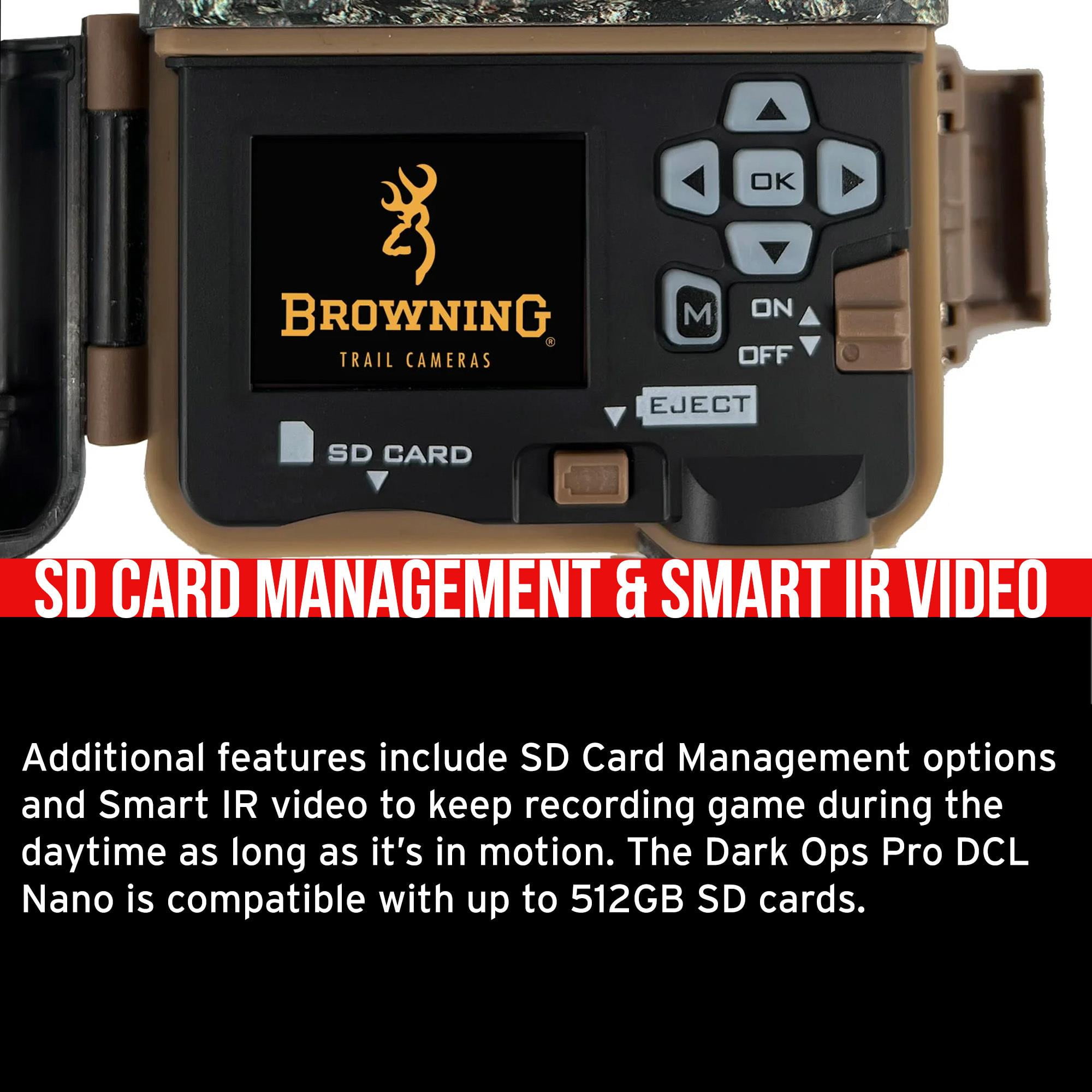 Browning Trail Camera-Dark Ops Pro DCL NANO Trail Camera 4-Pack Bundle with Four 32GB Cards and Card Reader