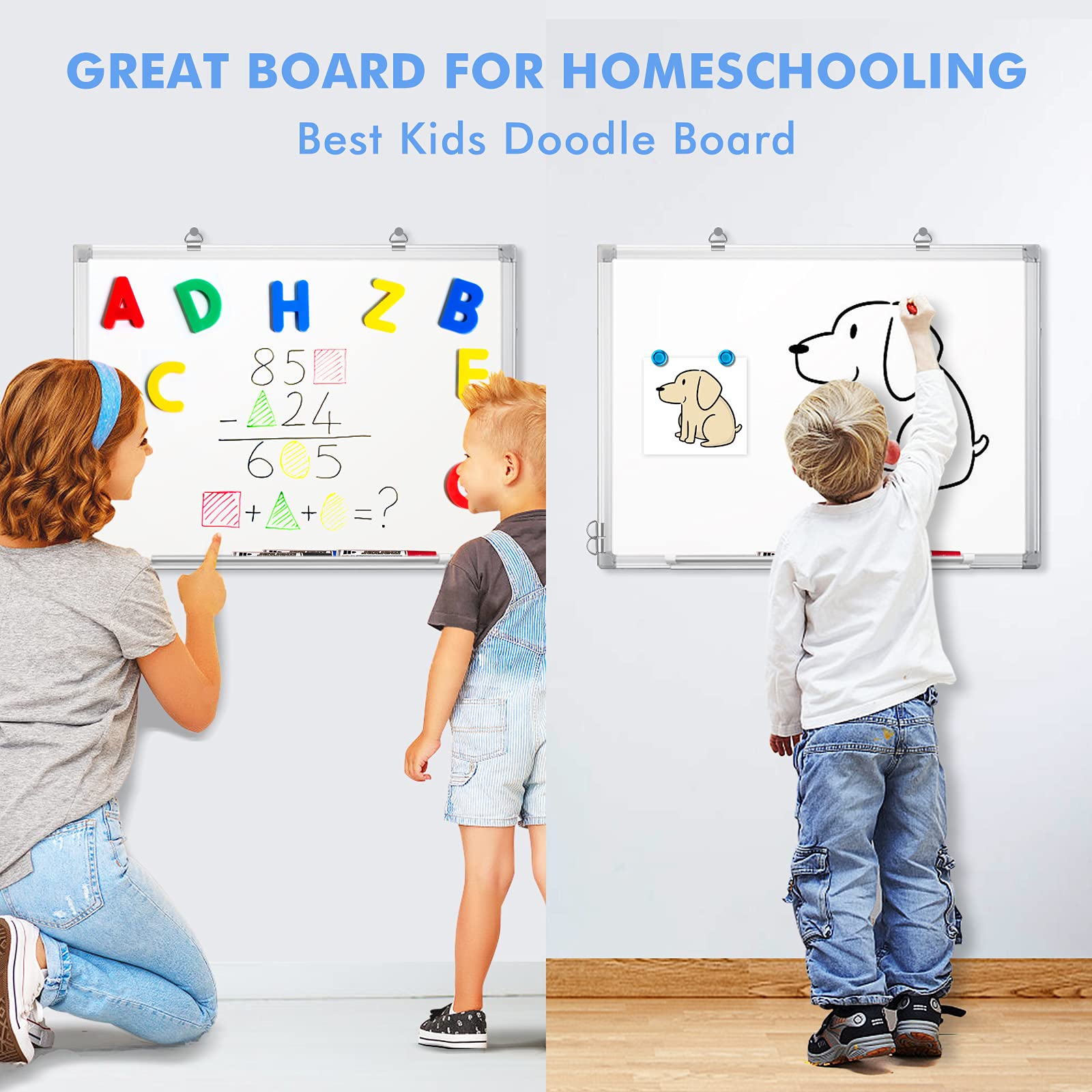 Maxtek 24x18 Inch Magnetic Whiteboard With Aluminum Frame photo 2