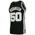 thumbnail image 3 of Men's Mitchell & Ness David Robinson Black San Antonio Spurs 1991/92 Hardwood Classics Swingman Jersey, 3 of 3