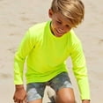 thumbnail image 6 of INGEAR Boys' Rash Guard UPF 50+ Long Sleeve Swim Shirt, Quick-Dry Lightweight Sun Protection, Neon Yellow, L, 6 of 6
