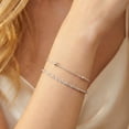 thumbnail image 6 of Flydeer Bracelets for Women Double Layer Circle Chain Bracelet Stainless Steel Valentine's Day Jewelry Gift for Women, 6 of 7