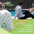 thumbnail image 3 of Clean Cubes 13-Gallon Pop-Up Trash Bins, 3-Pack, Recycle – Disposable, Collapsible, with Fitted Trash Bags, 3 of 7