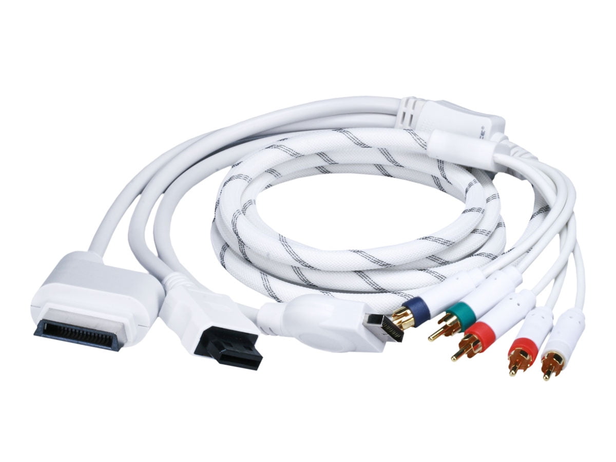 6ft 4 In 1 Combo Component Av Audio Video Cable For Xbox 360 Wii Ps3 Ps2 New Walmart Com