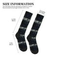 thumbnail image 4 of Sikiie Astronaut Standing In The Moon 1 Pairs Compression Socks for Men and Women 15-20 mmHg Running Support Socks, 4 of 7
