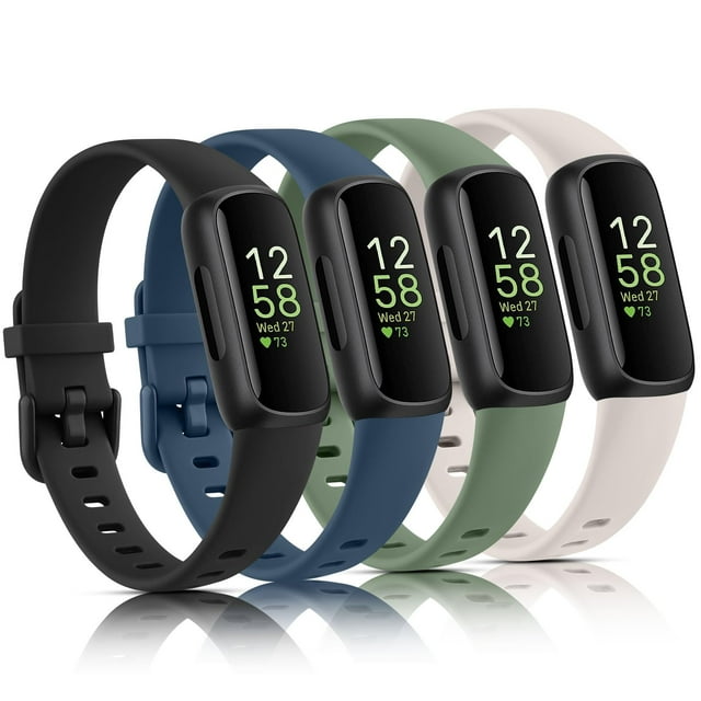 Brazaletes de repuesto compatibles con Vancle para Fitbit Inspire 3, paquete de 4