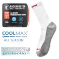 thumbnail image 3 of ROCKROOSTER 3 Pairs Men's All Season COOLMAX Premium Work Socks White R-01W XL (US 13-15), 3 of 5