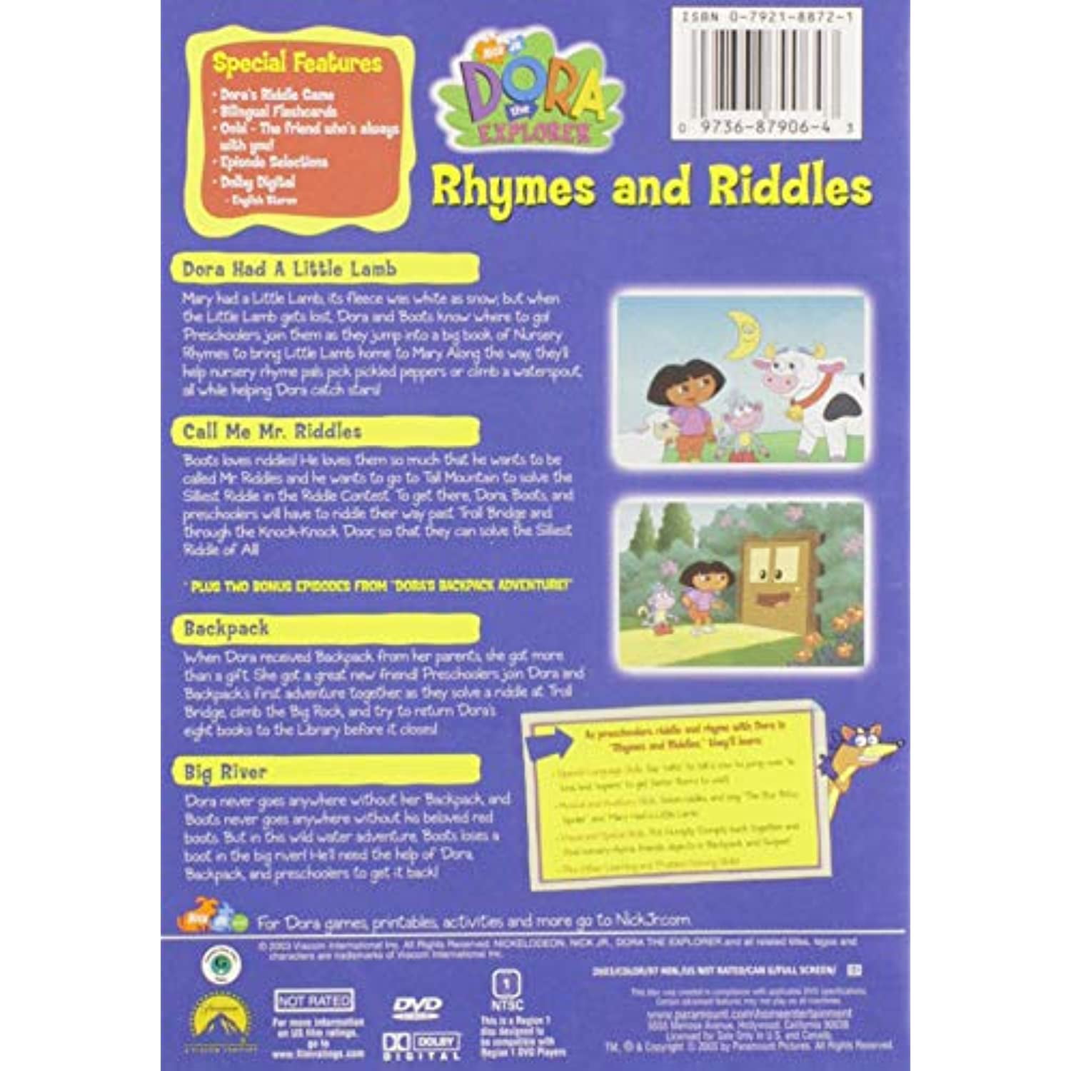 Dora The Explorer: Rhymes And Riddles