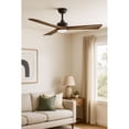 thumbnail image 5 of 903660FMB-LDD Hinkley Lighting Sculpt - 60 Inch 3 Blade Ceiling Fan with Light Kit-Matte Black Finish, 5 of 13
