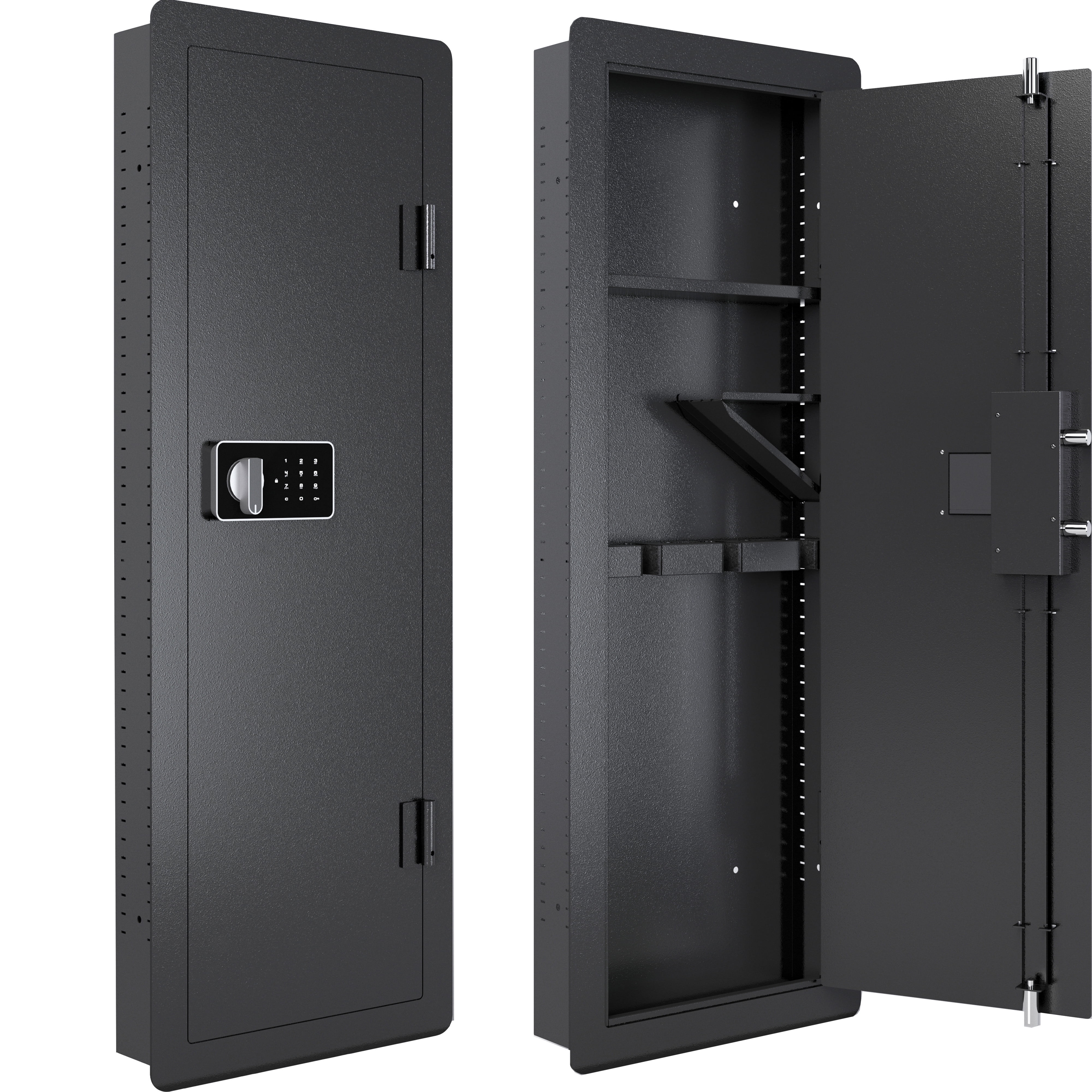 Digital Keypad Gun Wall Safe, Seizeen HeavyDuty Gun Safe Storage In