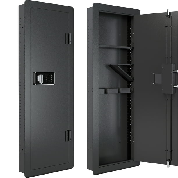 Digital Keypad Gun Wall Safe, Seizeen HeavyDuty Gun Safe Storage In