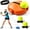 Orange, variant on Solo Tennis Trainer Rebound Ball with String, Portable Tennis Practice Rebounder Trainer Set, Self Training Tool with Weighted Base for Home Backyard Tennis Ball Practice Equipment(Pink)