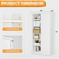 thumbnail image 3 of STANI Metal Storage Cabinet, 72" Freestanding Cabinets with Locking Door and 5 Adjustable Shelves, Steel Classic Tool Garage Cabinet for Home, Warehouse, Office, Garage, 3 of 10