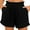 Z01#Black, variant on CheerKidz Fashion Short Pants for Women's Beach Trousers Summer Vocation Drawstring Elastic Waist Straight Leg Bottom with Pockets(Khaki,L)