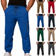thumbnail image 6 of Dvprdro Sweatpants for Men Elastic Waist Closed Bottom Casual Athletic Joggers Drawstring Fashion Workout Pants with Zip Pockets, 6 of 6