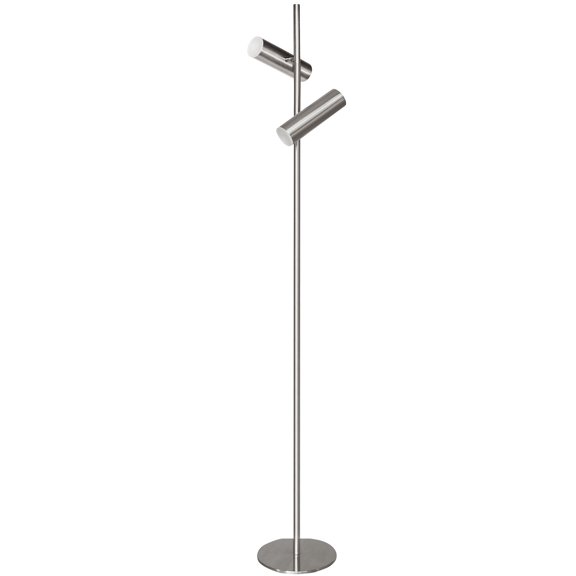 CST-6112LEDF-SC-Dainolite-Constance - 12W 2 LED Floor Lamp In Modern Style-62.25 Inches Tall and 9 Inches Wide-Satin Chrome Finish