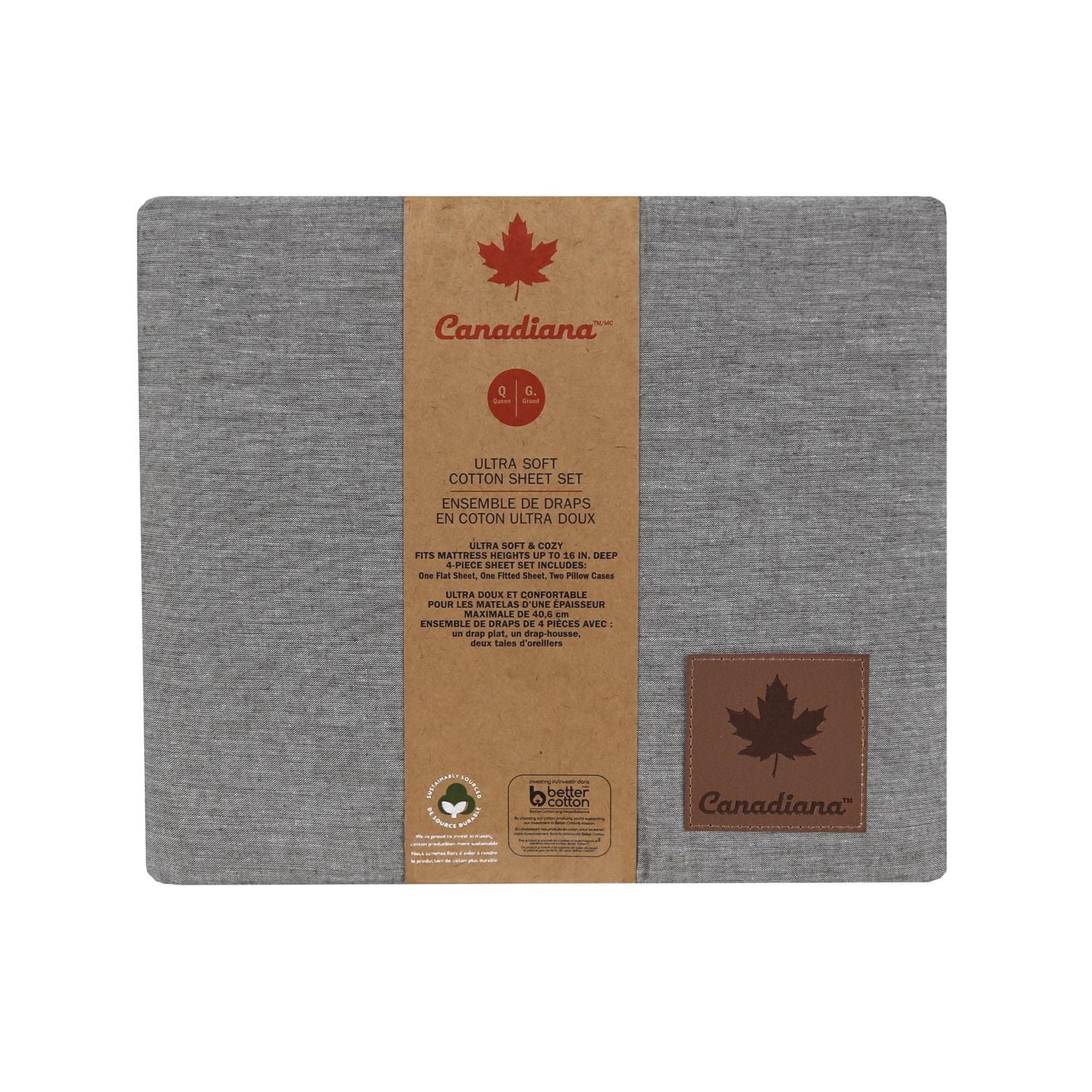 Canadiana 4 Piece Ultra Soft Cotton Sheet Set
