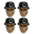 thumbnail image 1 of Bouchons de Valve de Voiture, 4 Pcs/ensemble Casque Type Crâne Bouchons de Tige de Valve de Pneu Design Révolutionnaire, 1 of 5
