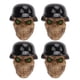 thumbnail image 1 of Tapas De Válvula De Neumático, Casco Tipo Calavera, Tapas De Aire Personalizadas Universales, Cubierta ABS + Cobre Para Coches, Bicicletas, SUV, Camiones, Motocicletas ANGGREK Negro, 1 of 8