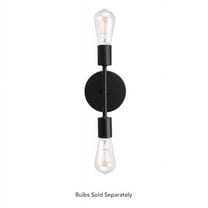 Globe Electric 3016379 Lewis 2-Light Matte Black Wall Sconce