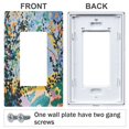 thumbnail image 3 of Yayeee Rocker Switch Wall Plate 1-Gang 4.6"x2.9" Home Decorative Outlet Cover, Colorful Leaves, 3 of 6