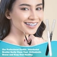 thumbnail image 5 of 120Pcs Interdental Brush, Braces Brush Toothpicks with Soft Bristles 360° Bendable Floss Heads Dental Brushes Between Teeth Gum Braces Cleaning Kit Oral Tooth Cleaning Tool （Black, White）, 5 of 8