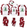 thumbnail image 1 of Santa's Tree Pattern Christmas Pajamas, Matching Family Outfits Adorable Christmas Pjs for Family - Ideal Family Matching Outfits for the Holidays (Red), 1 of 3