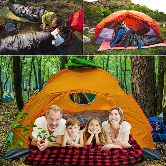Cotton Flannel Double Sleeping Bag for Camping, Backpacking Or Hiking
