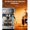thumbnail image 3 of Máquina de espresso Electactic de 15 bares con doble caldera y molinillo, 3 of 8