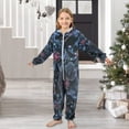 thumbnail image 6 of BZSMCE Unisex One-piece Pajama Cotton Sleepwear Galactic Bloom Printed, 6 of 8