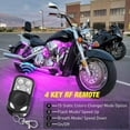 thumbnail image 3 of GOWINSEE 8PCS Motorcycle LED Light Kit, Waterproof LED Strip, Multi-Color Atmosphere Lights Lamp with 4Key RF Wireless Remote for Harley Davidson Honda Kawasaki Suzuki, 3 of 6