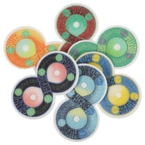 GOOHOCHY 6Pcs Sensory Stickers for DIY Use Adhesive Design Multicolor Paper Stickers for Desks
