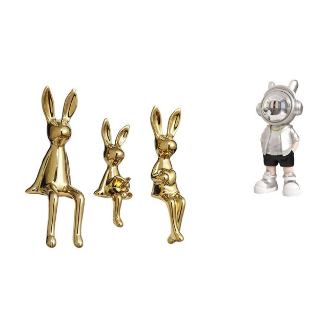 Figura decorativa de sentado, estatua de resina, ideal para escritorio, oficina, sala de estar, dormitorio, armario, escritorio o estanterí