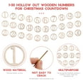 thumbnail image 2 of Dytern DIY 30pcs Wooden Numbers Blank Unpainted Numbers Wooden DIY Crafts Unfinished Wood Ornaments (Number 1-30), 2 of 10