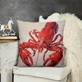 thumbnail image 2 of Lobster Home Decorative Throw Cover Case Square Standard Cases for Women Mens Girls Boy Sofa Bedroom Livingroom, 2 of 5