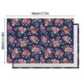 thumbnail image 6 of Pioneer Flower Floral Print Pattern Summer Placemats Table Placemats Set Of 4-Linen Kitchen Washable Placemats Table Mats 12x18 Inch Non-Slip Heat Resistant, 6 of 6