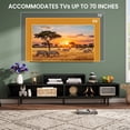 thumbnail image 4 of TV Stand for TVs up to 70" with Open Storage Compartments,Entertainment Center Media Console for Living Room, Bedroom,Black, 4 of 8