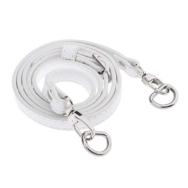 Esquirla Sangle de Remplacement Réglable pour Sac Ou 49-53 Pouces de Long 0.39 Pouce de Large Blanc- Boucle